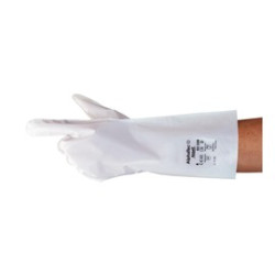 Ansell AlphaTec 02-100 White 10 Unsupported Chemical-Resistant Gloves - 2.5 mil Thick, Size 8 - 1/PR