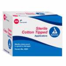 Cotton Tipped Wood Applicators Sterile, 3