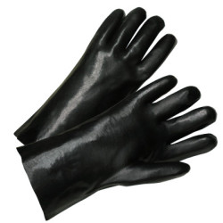 12 in Long PVC Coated Gloves, Black - 101-7005 - Anchor Products