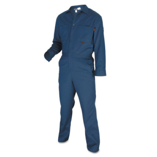 Flame Resistant Coveralls, Royal Blue, 50 - 611-CC1B50 - MCR Safety