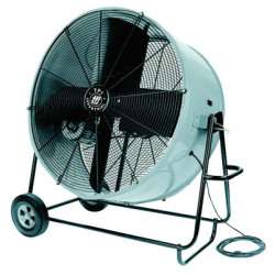 Industrial Belt Drive Portable Blowers, 4 Blades, 36 in, 500 rpm - 737-PBS36-B - TPI Corp.