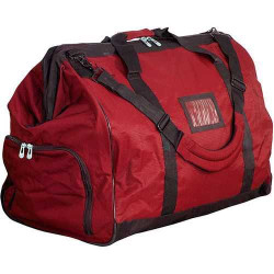 Gear Bag w/ Wheels & Handle, Red, Polyester, 28L x 22H x 16.5W