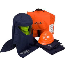 25 Cal Kit, Coverall, Hard Hat, Hood, Backpack, Safety Glasses